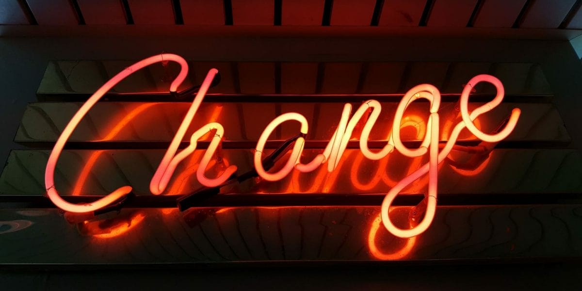 Change Management Neon Sign