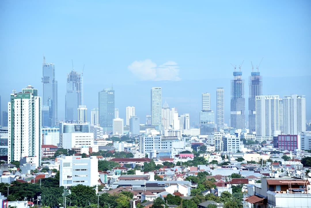 Photo Futuristic cityscape