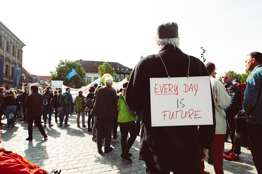 Photo "struggle for the future"